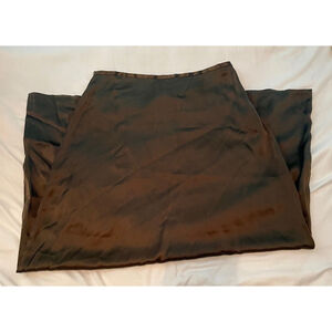 Vintage Limited America Brown Silk Skirt Size 10
